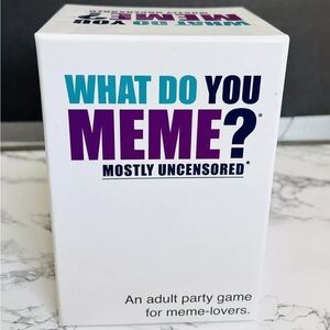 "What Do You Meme?" The cards are designed with a variety of funny.